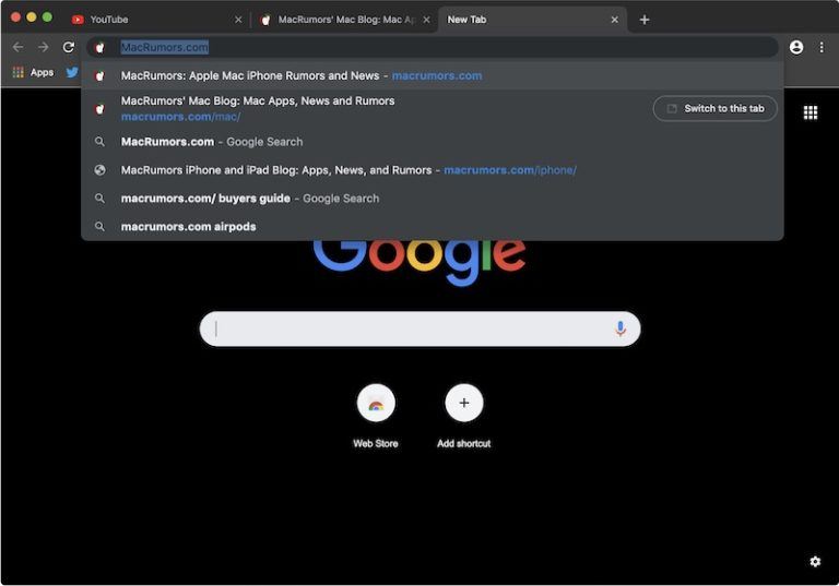 MacOS Dark mode in Google Chrome