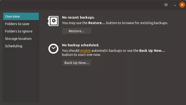 Ubuntu 18.04 Bionic Beaver Backup