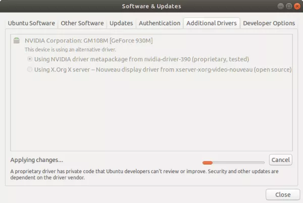 Ubuntu 18.04 Bionic Beaver Install Drivers