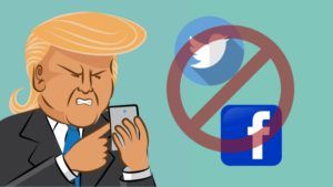 DOnald trump blocking social media critic