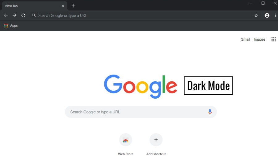 dark mode google chrome pc