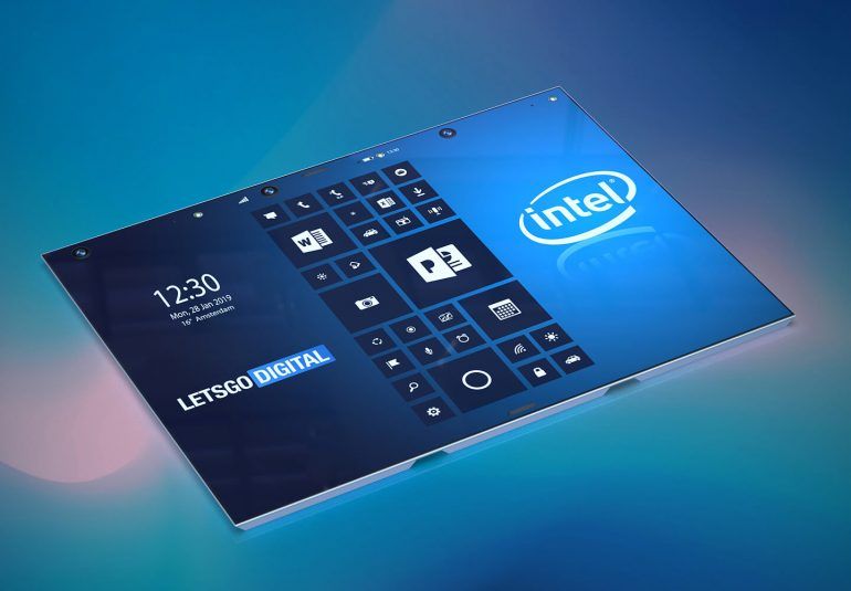 Intel Foldable tablet