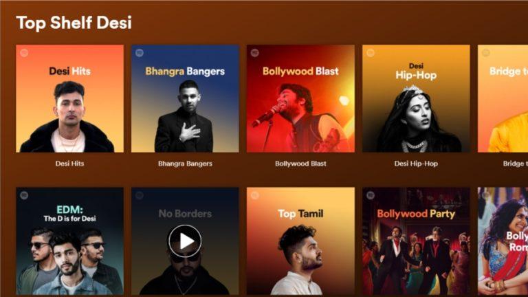 Spotify Desi Shelf