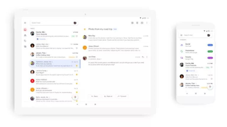 gmail mobile redesign