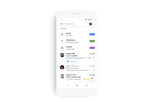 Google Is Pushing Out A Design Overhaul For Gmail On Mobile