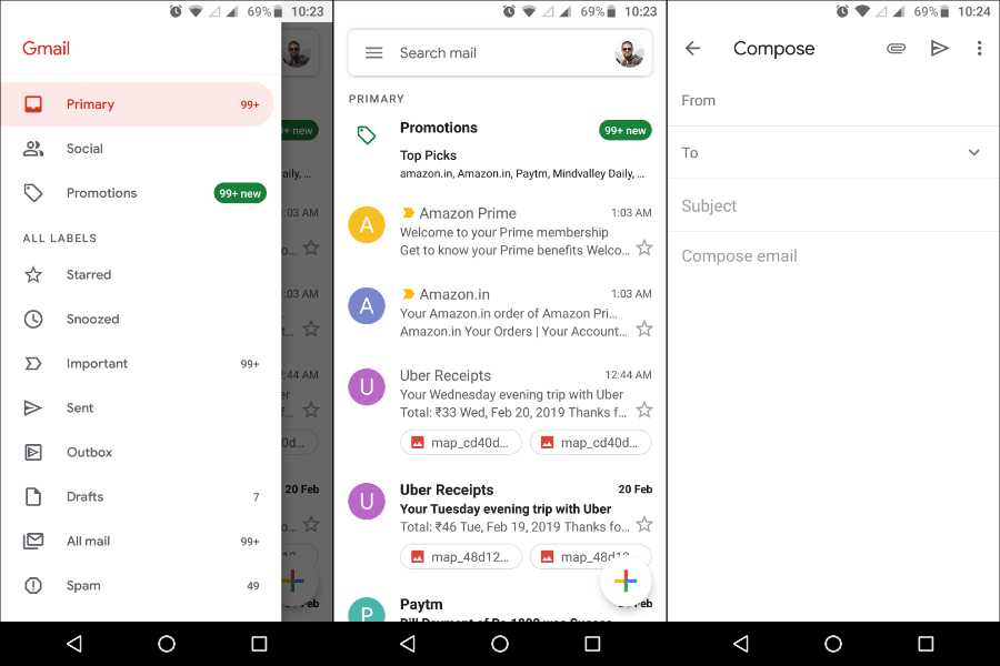 Gmail New Design Android