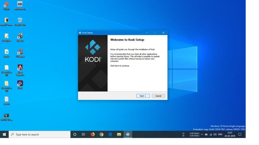 kodi windows