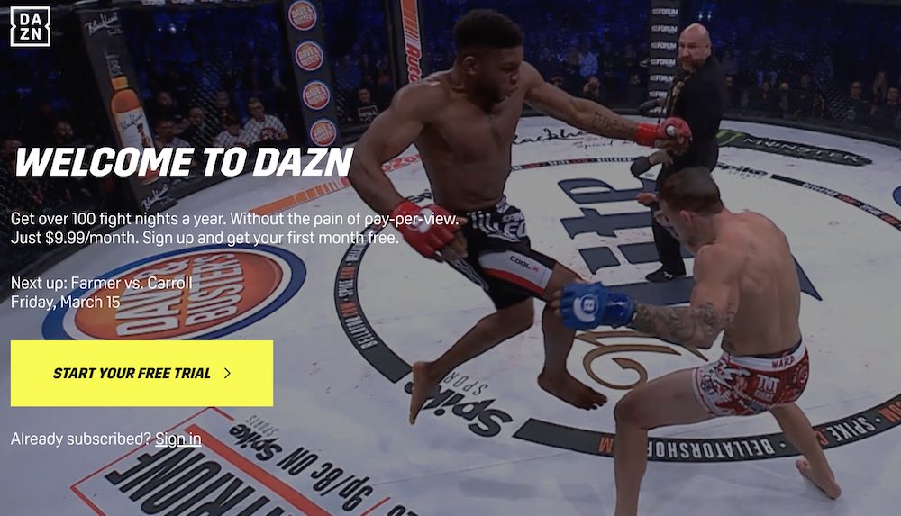 dazn free sports trial