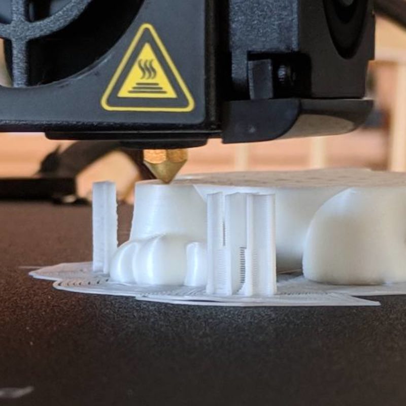 3D Printing Process Closeup