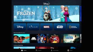 Disney+ streaming service