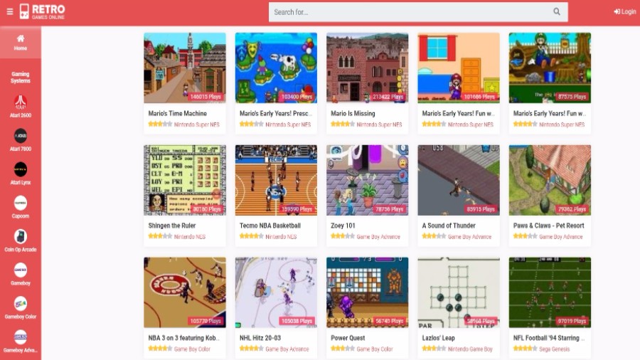 Play Retro Games Free Online