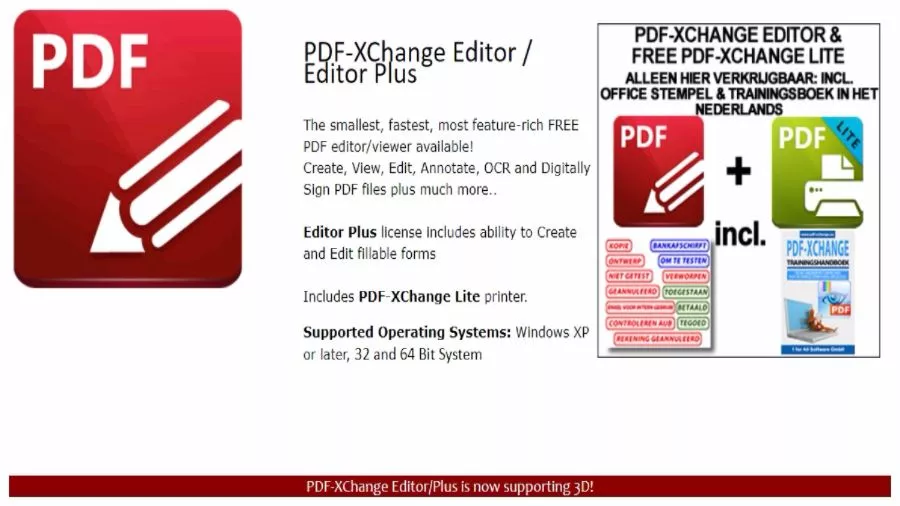 Best Free PDF Editors PDF Xchange