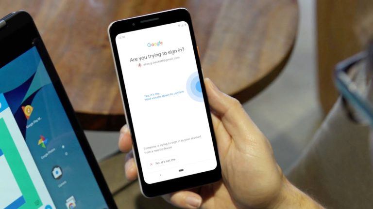 Physical security key Android 2fa