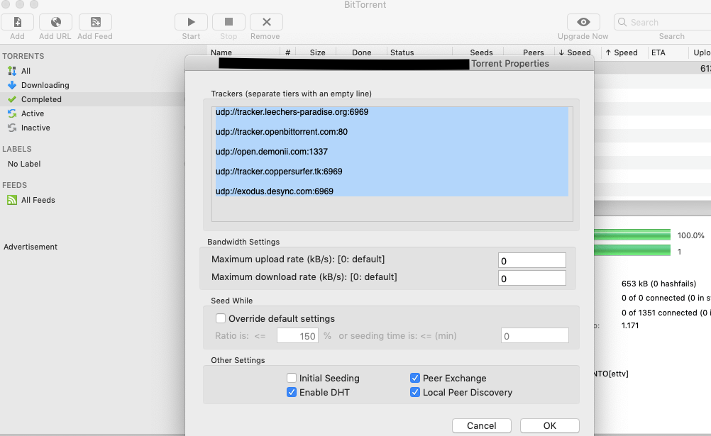 Working List To Increase Downloading Speed in