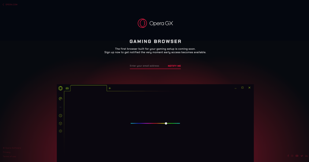 gaming browser opera