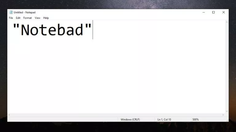 Windows Notepad Zero-day Bug
