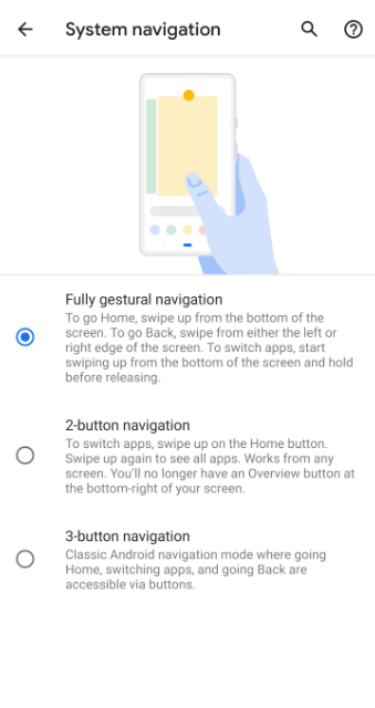 enable gesture in Android Q_3