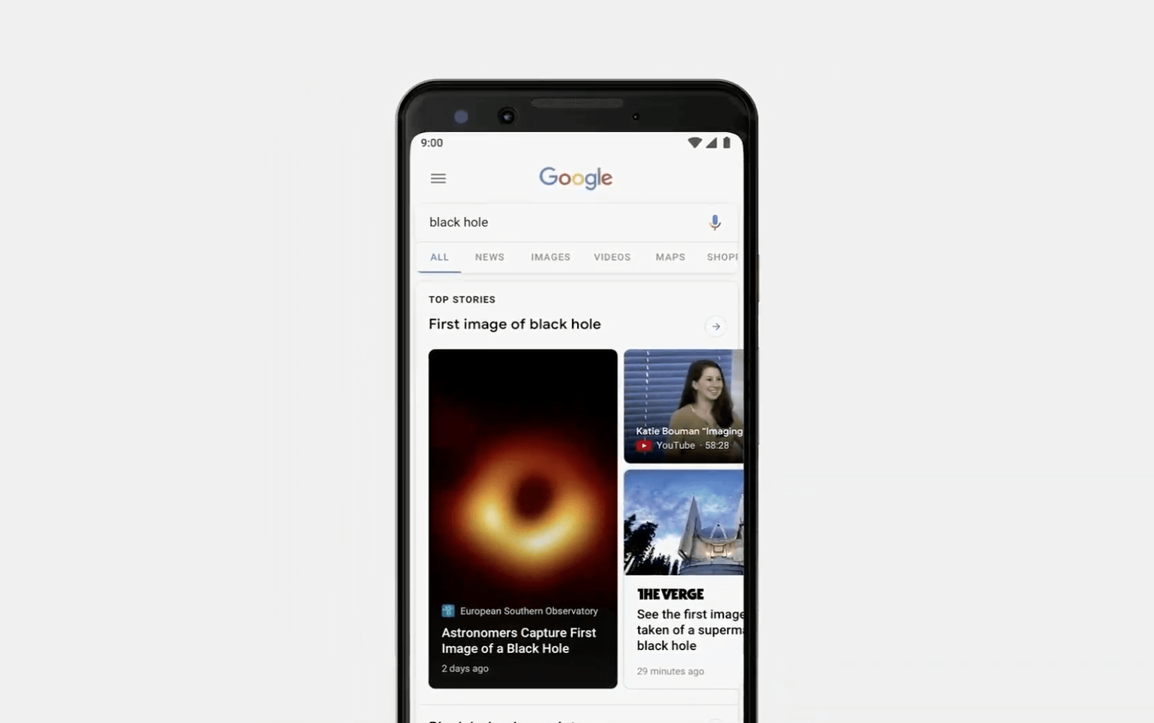 google search news 2019