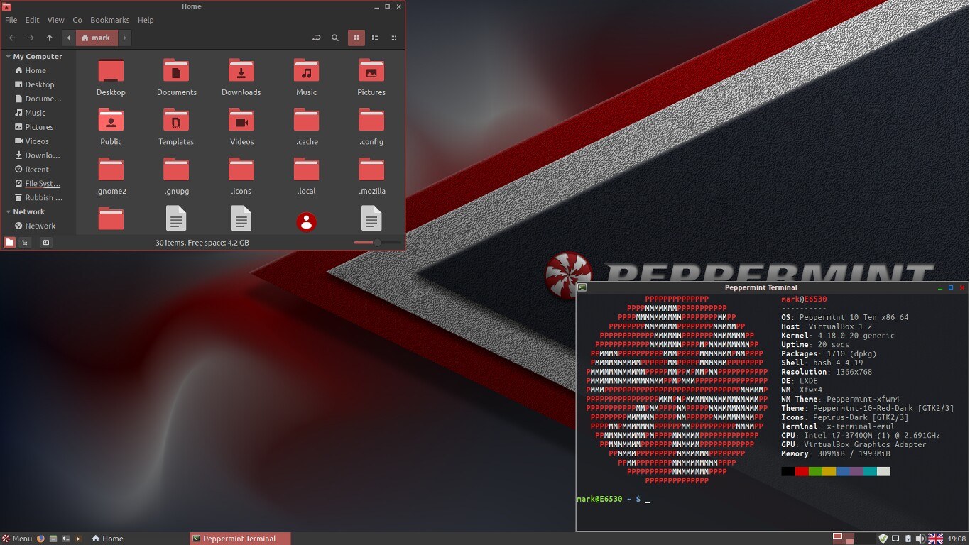 peppermint os desktop