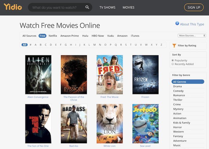 Download movies for free without signing up