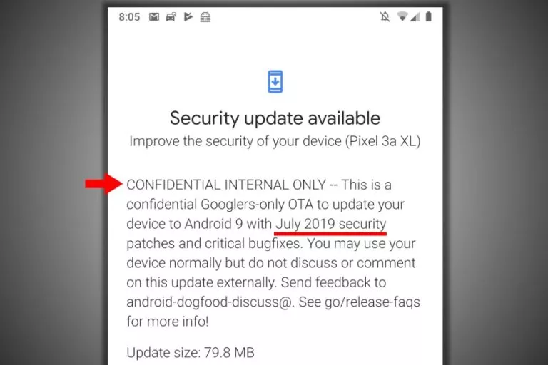 Google Release Android 9 July update in june Pixel 3a