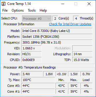 How to check CPU temp 1 Core Temp