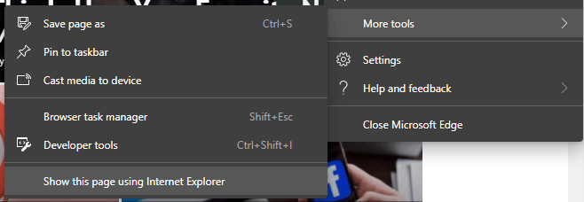 Microsoft Edge Chromium Enable IE Mode 2