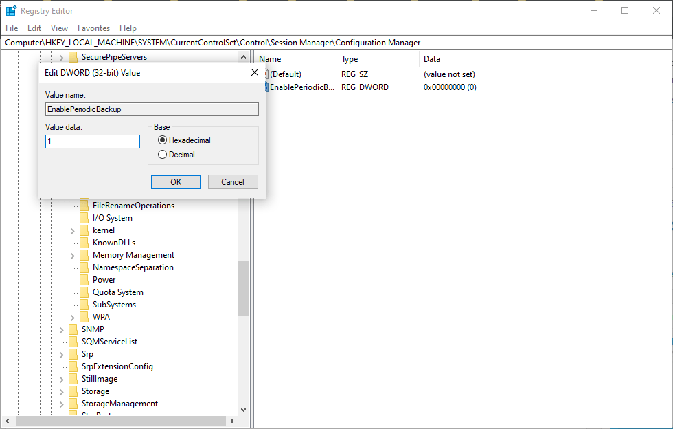 Windows Registry auto backup 2