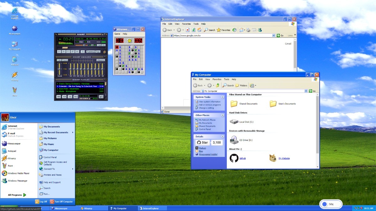 windows xp simulator