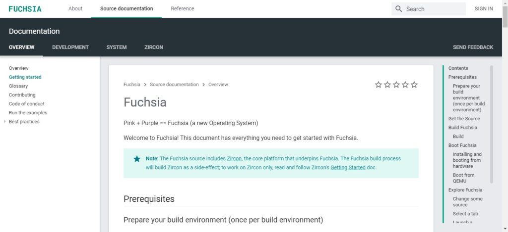 fuchsia-dev-website