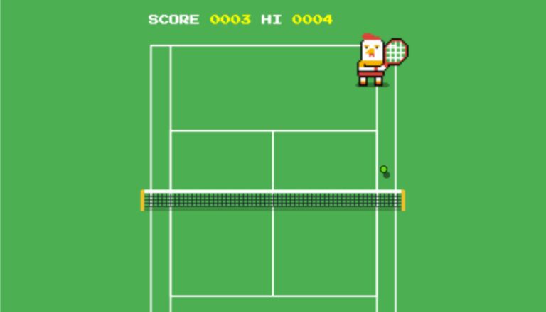 Google tennis game easter egg