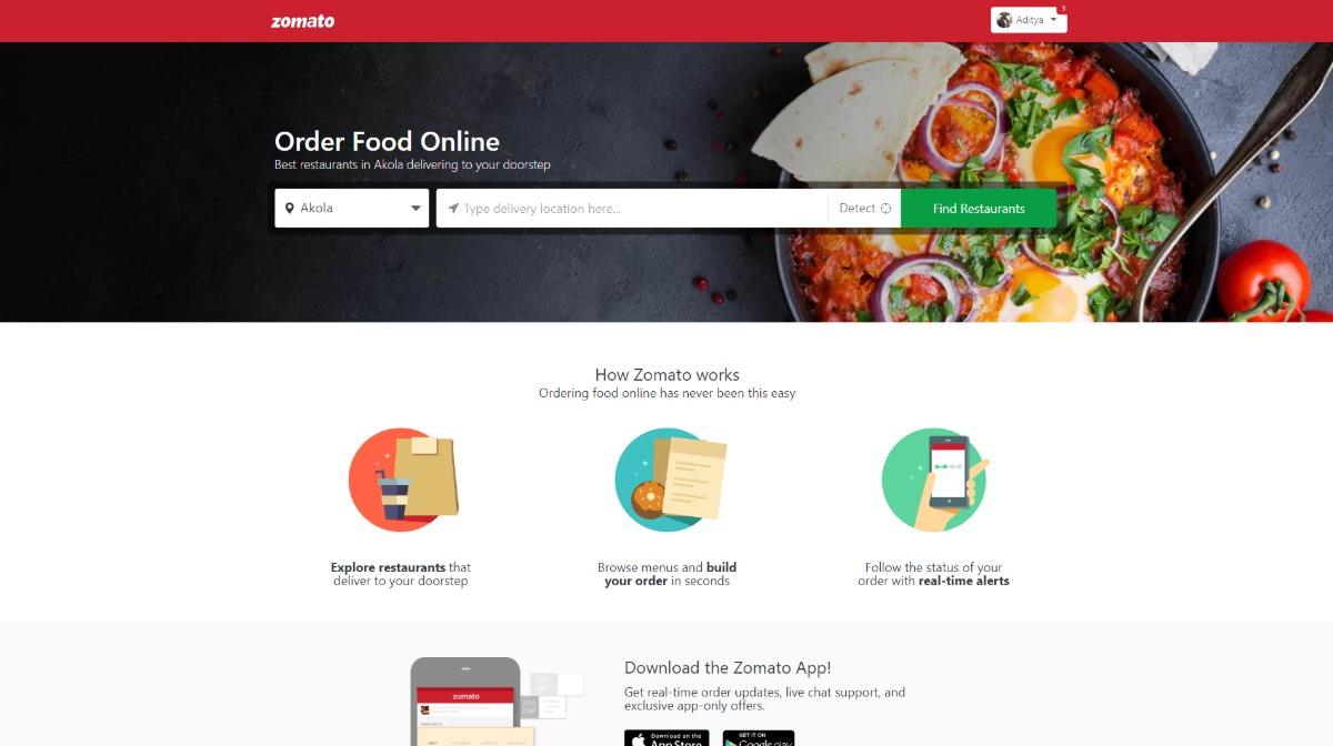 Best food ordering apps india 4 Zomato