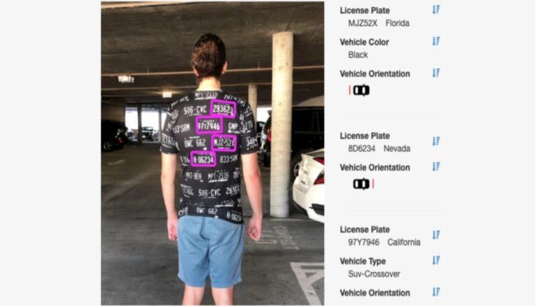 Hacker Designs Clothes For Bamboozling Automated License Plate Readers