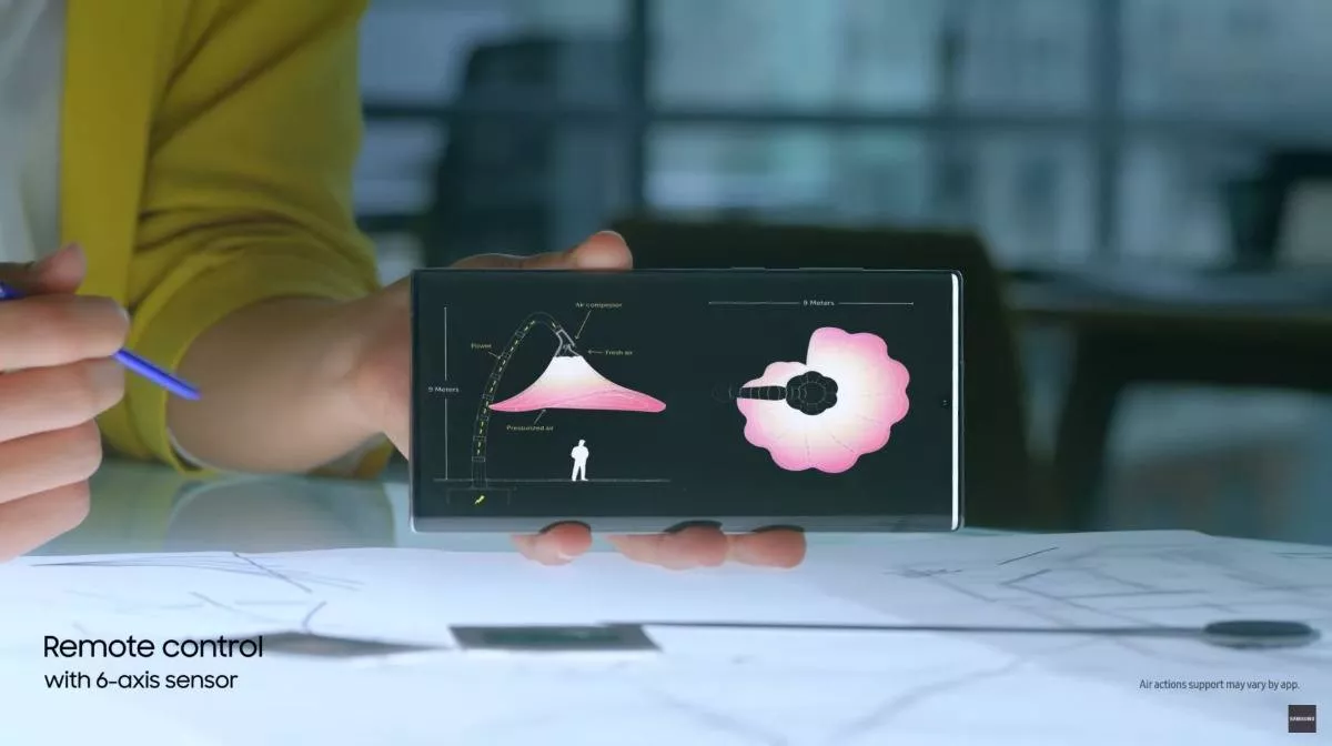 Galaxy Note 10+ Note 10 features air actions