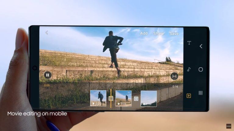 Galaxy Note 10 has aluminum body