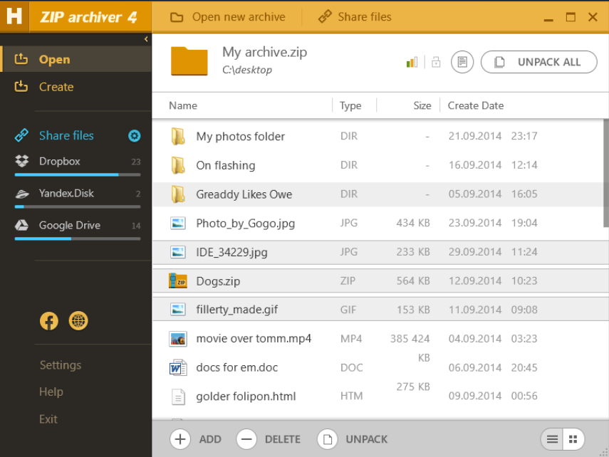 self extracting compression program for windows 7