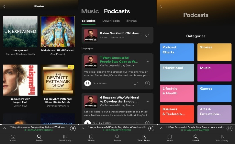 how to download spotify podcasts