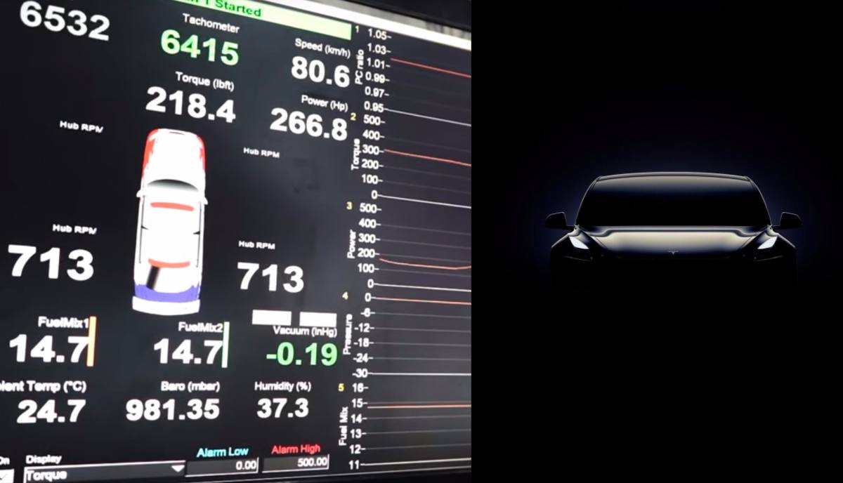 Tesla Dyno Chart