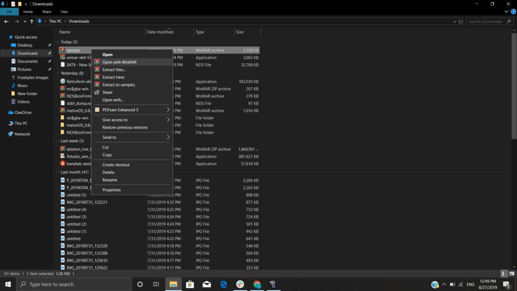 winrar dark theme