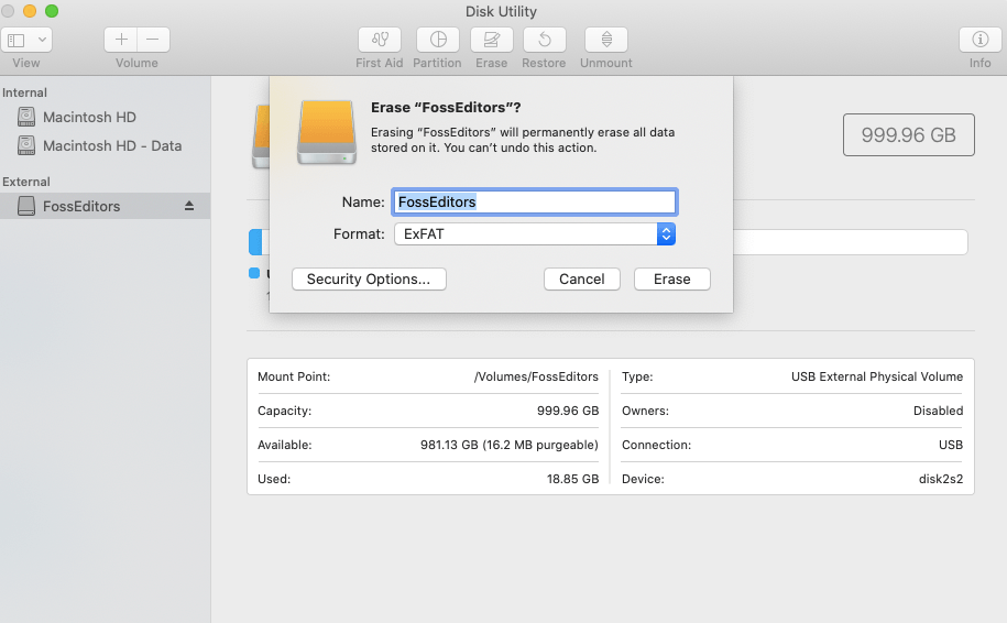 wipe disk utility for mac