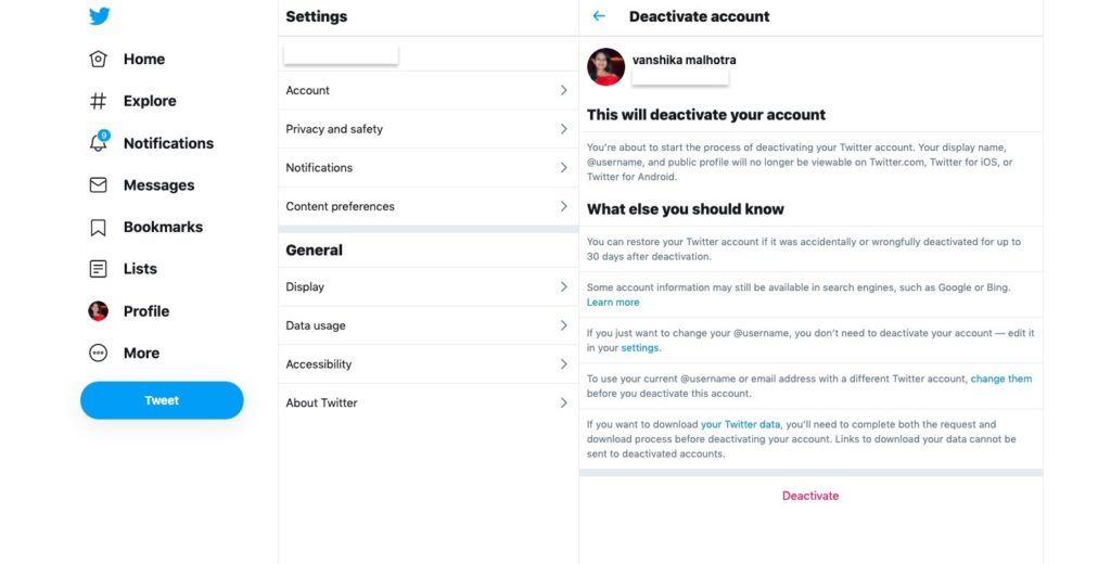 How To Deactivate Or Delete Your Twitter Account?