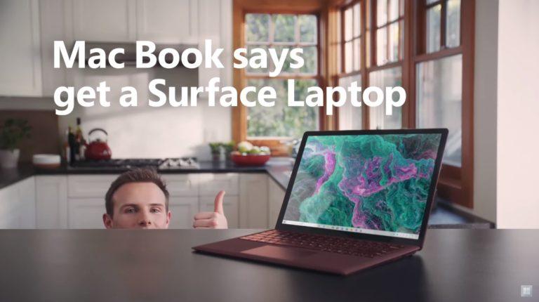mac book says buy surface microsoft ad