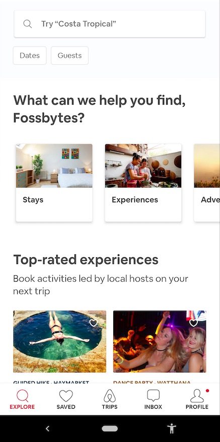 Airbnb: best travel apps