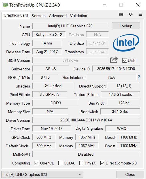 PC Information Software GPUz