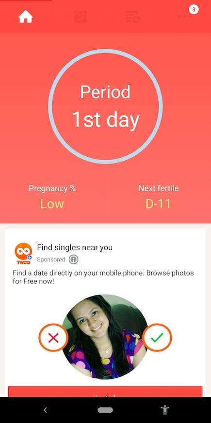 Once: best period tracker apps