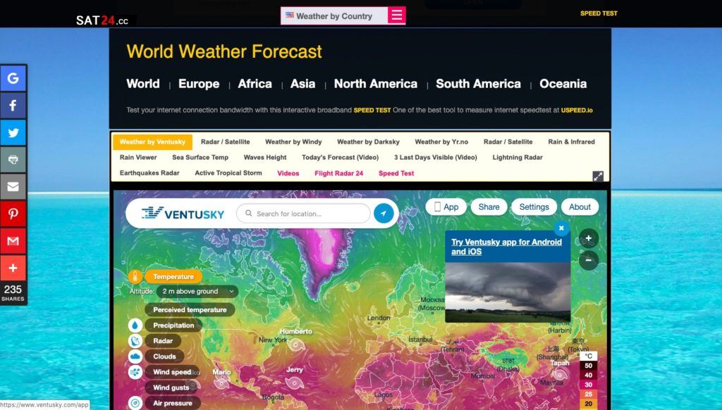 SAT24.cc: best weather websites