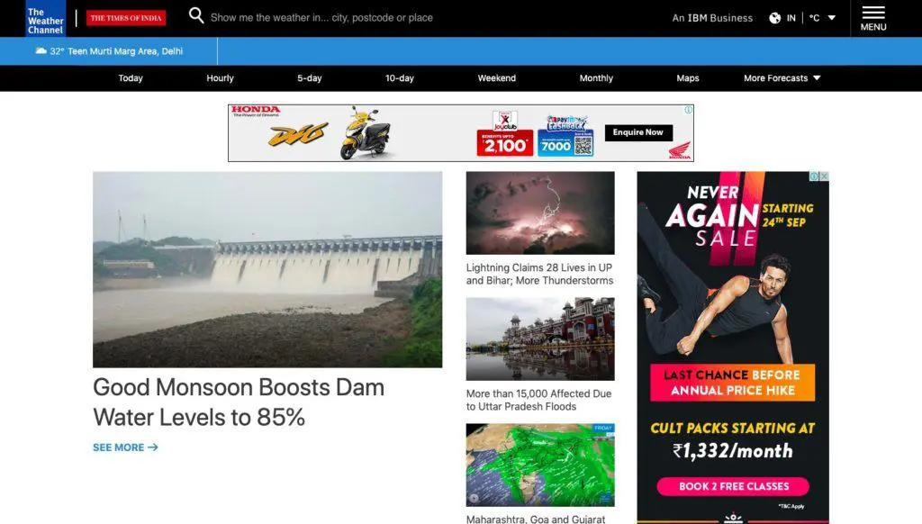 The Weather Channel: best weather websites
