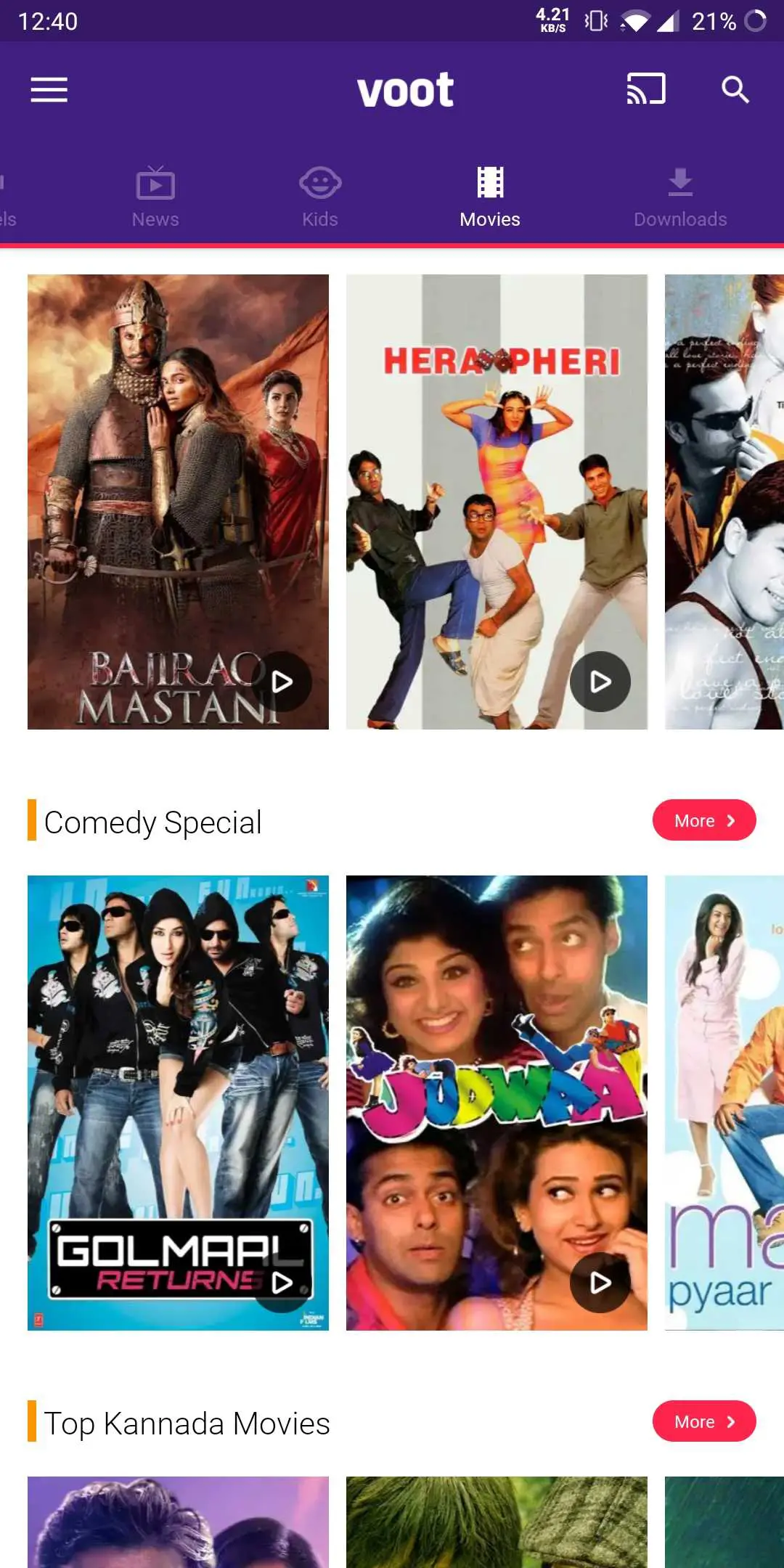 Voot Free Hindi Movie App