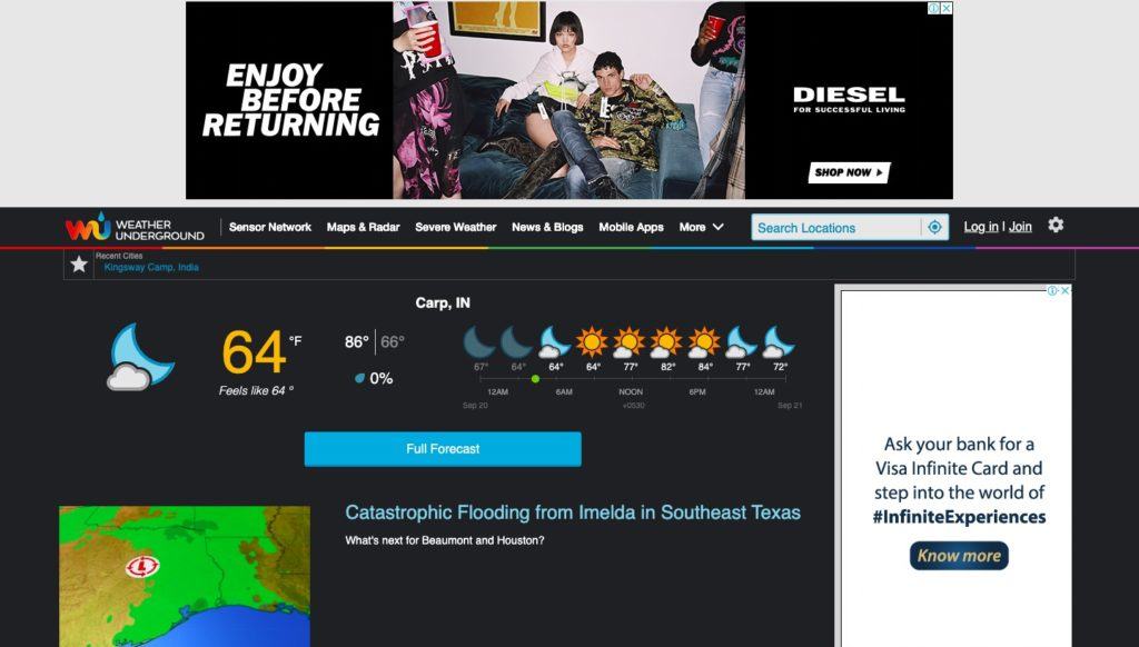Wunderground: best weather websites