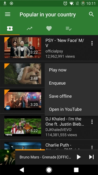 YMusic Android YouTube Video Downlaoder